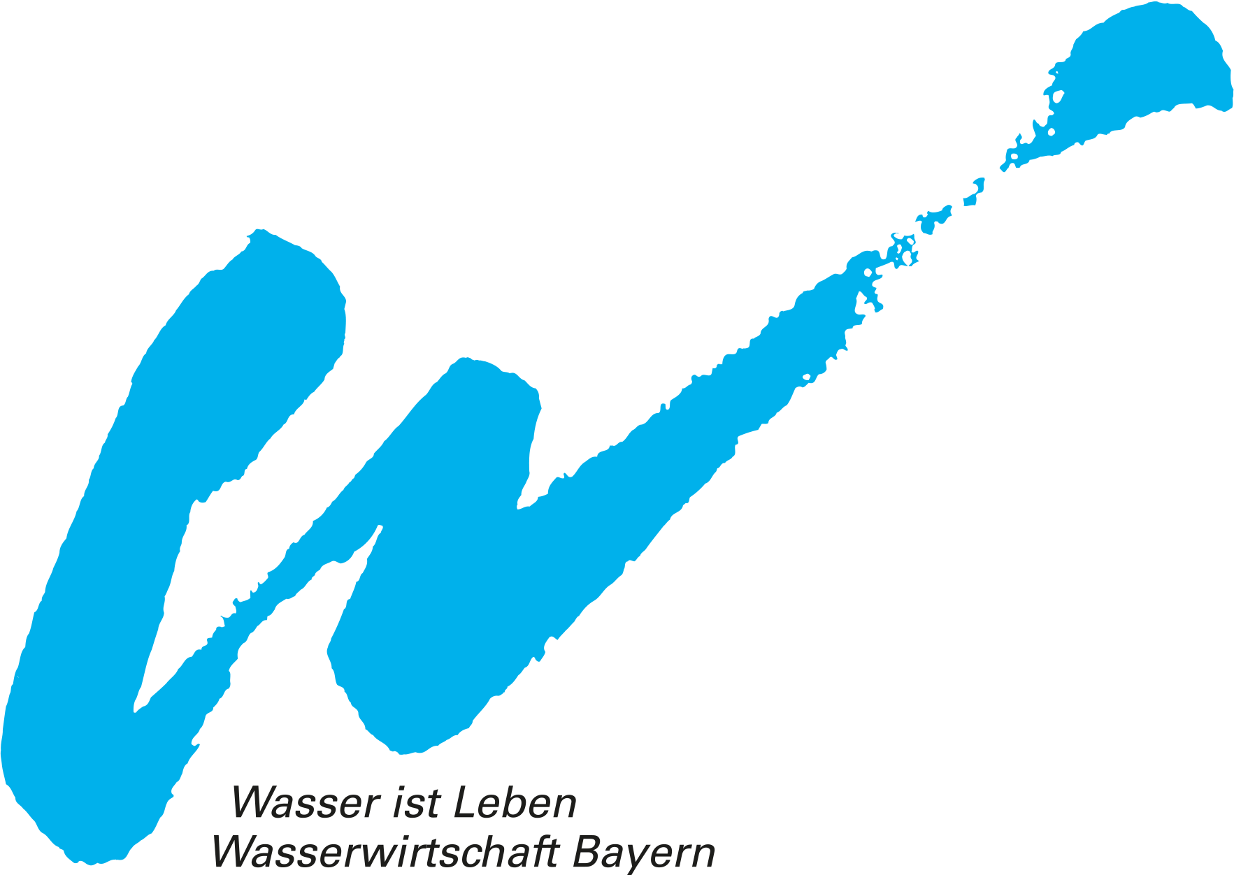 Abgekürztes Logo Wasser ist Leben Wasserwirtschaft Bayern